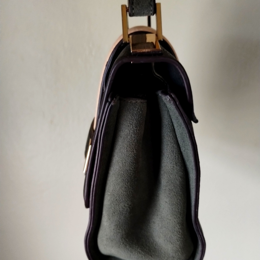 Chinese Laundry Leather & Suede Small Purse, multi colored bulk beige and green